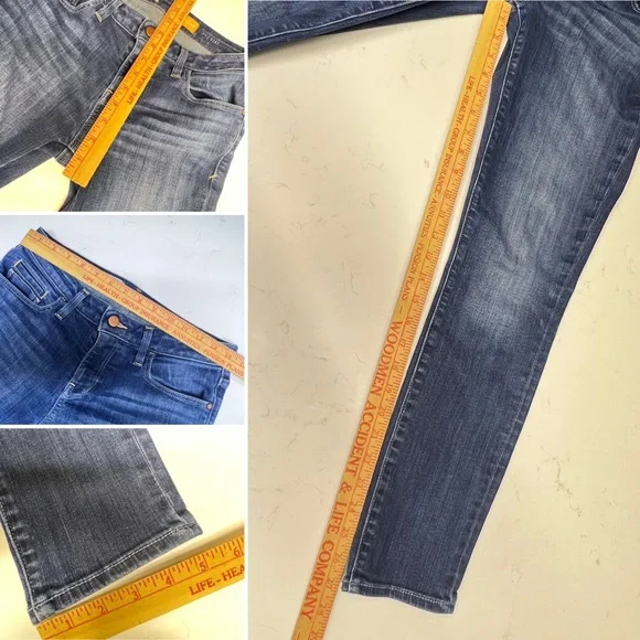Anthropologie by Pilcro and the Letterpress Stet Fit Denim Skinny Jeans Sz 28 - Picture 12 of 16